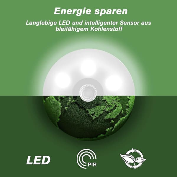 LED Nattlys med Bevegelsessensor, Pakke med 3 Nattlys Bevegelsessensor, USB Oppladbart LED Sensor Nattlys, Varmhvit 2 Moduser Bevegelsessensor Lys