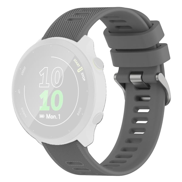Twill silikonarmband för Samsung Galaxy Watch 4/5/6 40/44mm/Watch6 Classic 43/47mm/5 Pro 45mm Dark Grey
