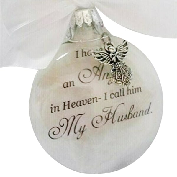 Angel In Heaven Julhängsmycke Memorial Ornament Feather Ball Tree Decor A9