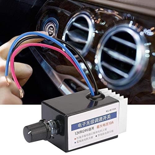 DC 12V/24V Universal Motorhastighetskontroller Bryter for Bil Lastebil Vifte Varmeapparat Kontroll