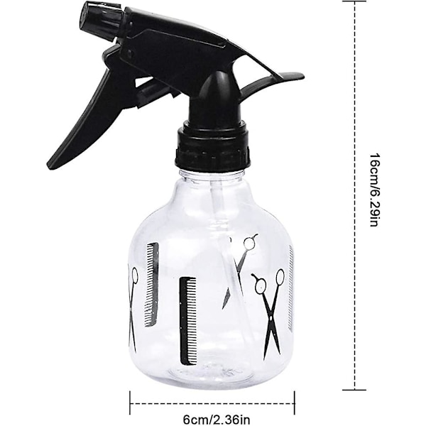 Sprayflaske, acsergery 250ml Tomme Påfyllbare Plastflasker Stor Størrelse