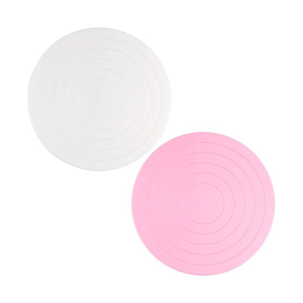 2 Skibe 14cm Kage Drejeskive, Pandekage Drejeskive Dessert Dekorations Display Stand Base DIY Køkken Bageværktøj Til Maling Sprøjtning
