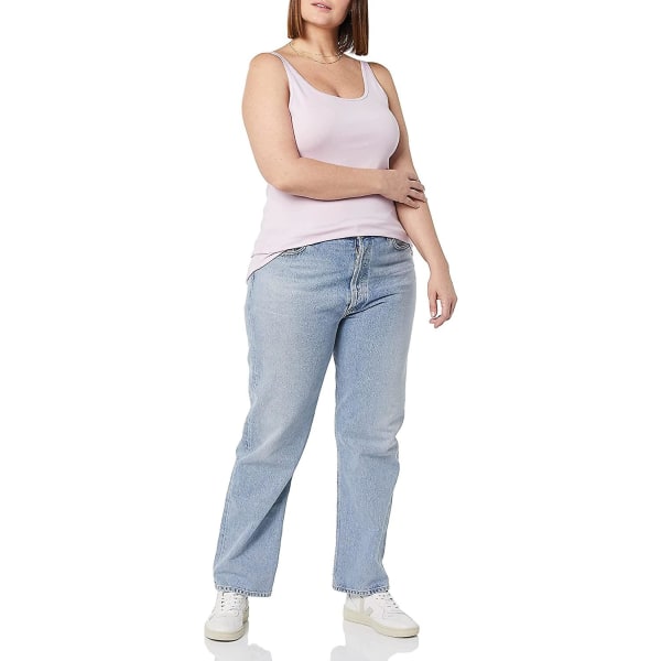 Dame Slim-fit Tynd Stroptop, Pakke med 2 Style 4 M