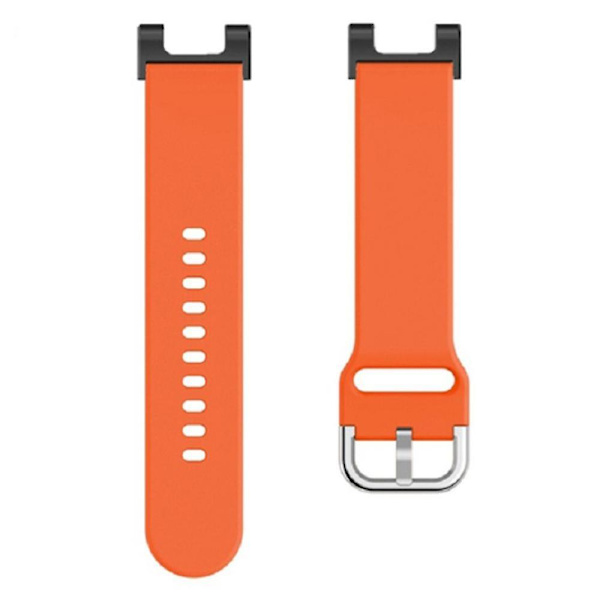 Universell 22mm silikonklockarmband för Huami Amazfit T-Rex/T-Rex Pro/Ares, med fyrkantigt spänne Orange