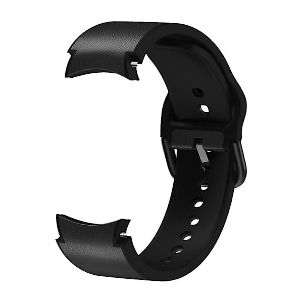 Samsung Galaxy Watch 4/5/6 40/44mm / 5 Pro 45mm Pikakiinnitteinen Pehmeä Nahkapäällysteinen Kellonranneke Black