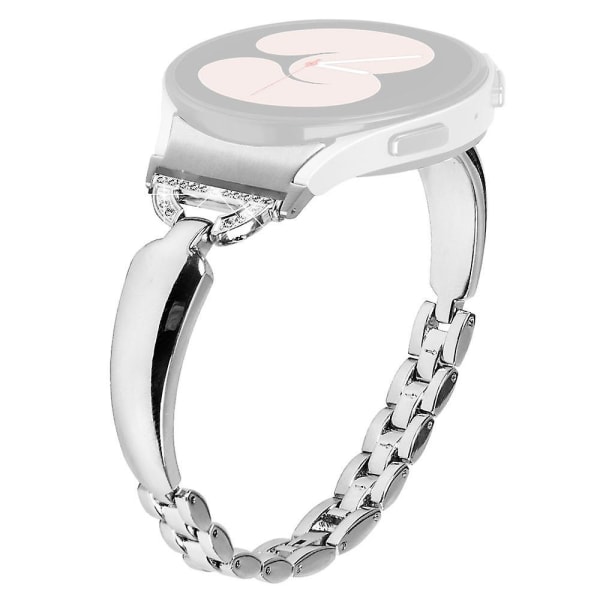 Watch för Samsung Galaxy Watch6 40mm 44mm/Watch6 Classic 43mm 47mm/ Watch 5/Watch4 40mm 44mm Silver