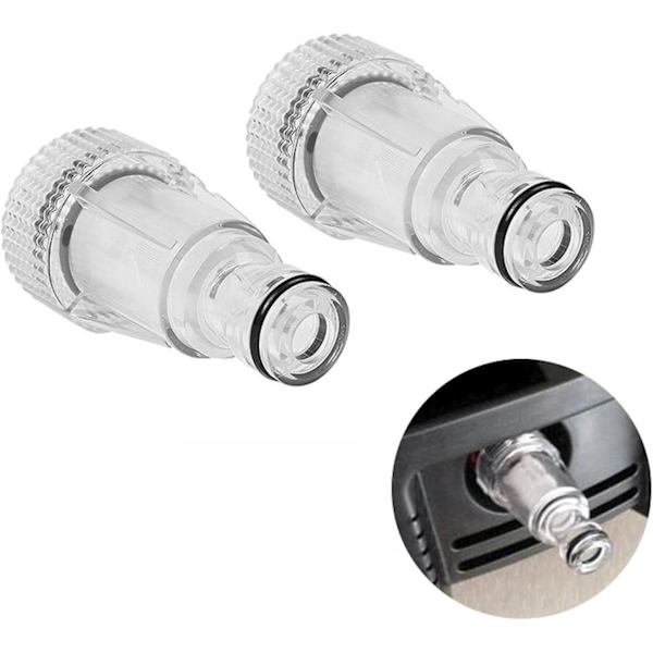 2-pack vattenfilter för högtryckstvättar med trädgårdsanslutningar