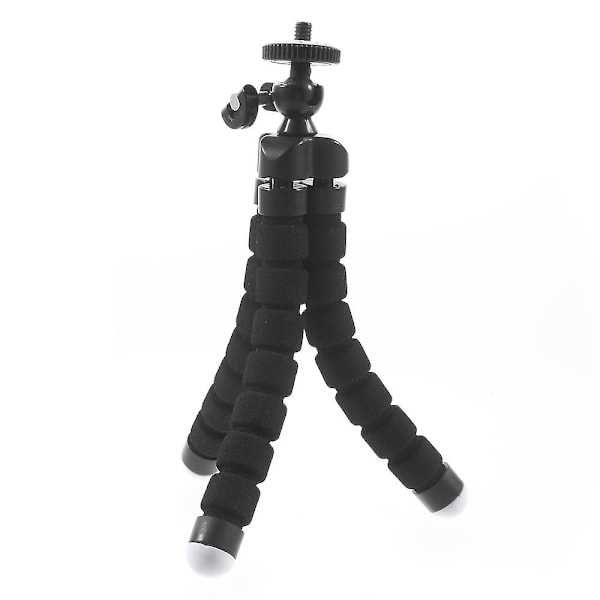 Bærbar Blød Justerbar Tripod Holder til GoPro Hero 4/3+/3/2/1 SJ4000/5000/6000 Xiaomi Yi Black