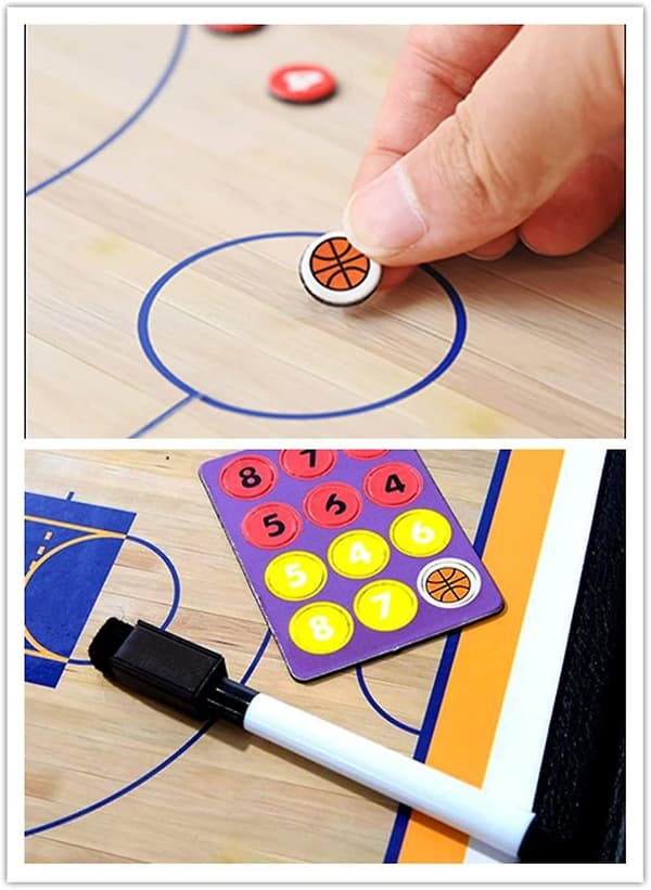 Basketball Coaching Board for Undervisning og Spillplan Demonstrasjon