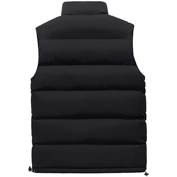 Herrar Varmhållande Väst Jacka Kavaj Väst Packbar Ultralätt Dragkedja Fickor 4XL