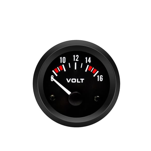 Voltmeter Volt Måler Bx100007 52mm/2in Voltmeter Måler 8-16v Voltmeter Bilmåler+gorgeri Universal 12v Voltmeter