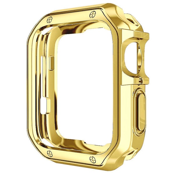 TPU-fodral för Apple Watch Series 7/8 41mm, sportsskydd för klocka med snabb frigöring Gold