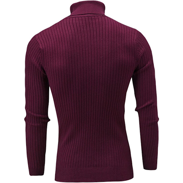 Herr tröja casual twisted termisk solid pullover slim fit turtleneck tröja kabel