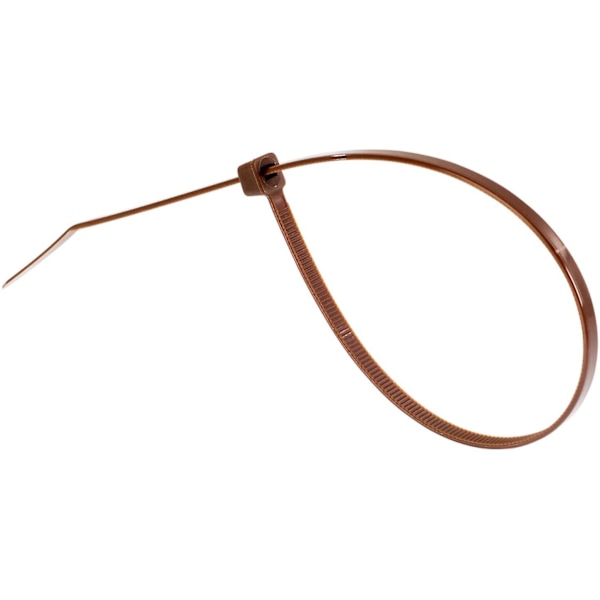 Små lilla kabelbinder, 100 mm x 2,5 mm, bulkpakke med 1000, 4\" Premium nylon Brown 200mmx4.8mm