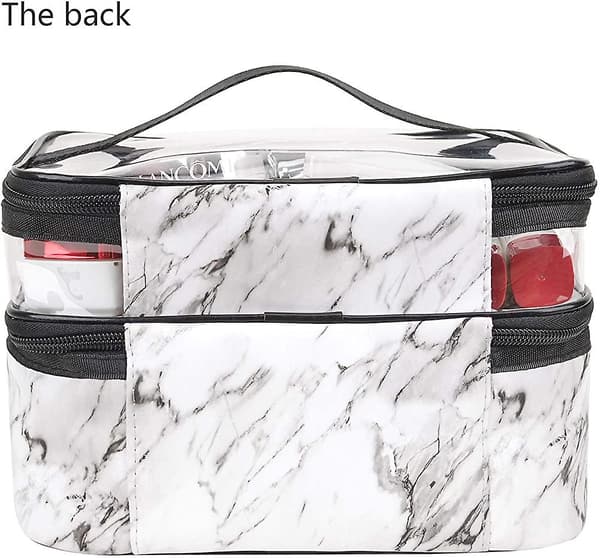 Makeup-väskor Dubbla lager Resekosmetiska väskor Makeup Organizer Toiletry Bags