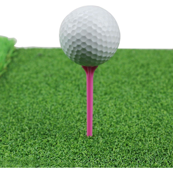 70mm Multicolor Hållbara Plast Anpassningsbara Golf Tees 100 Pack