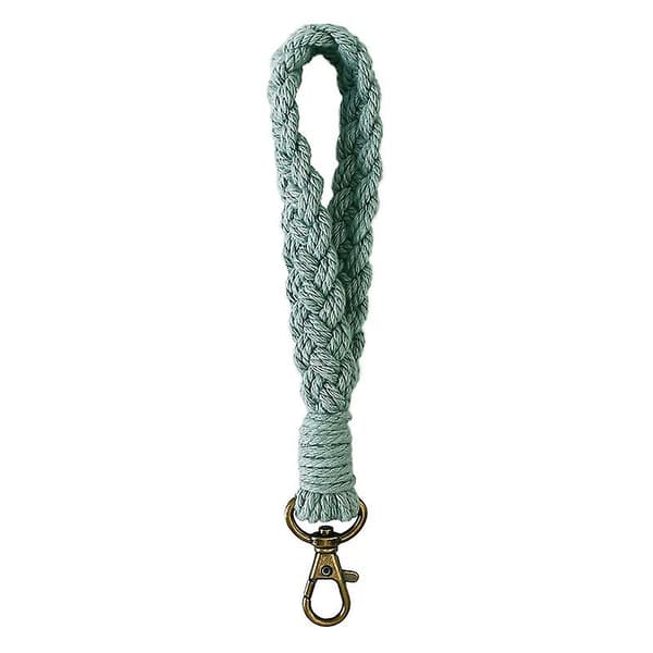 2 st handledsnyckelring Boho Macrame handledsnyckelring armband nyckelringhållare handledsrem handgjord handledsrem för