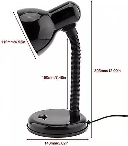 Skrivebordslampe Icaro-serien, 1xE27 (hvit) (svart)