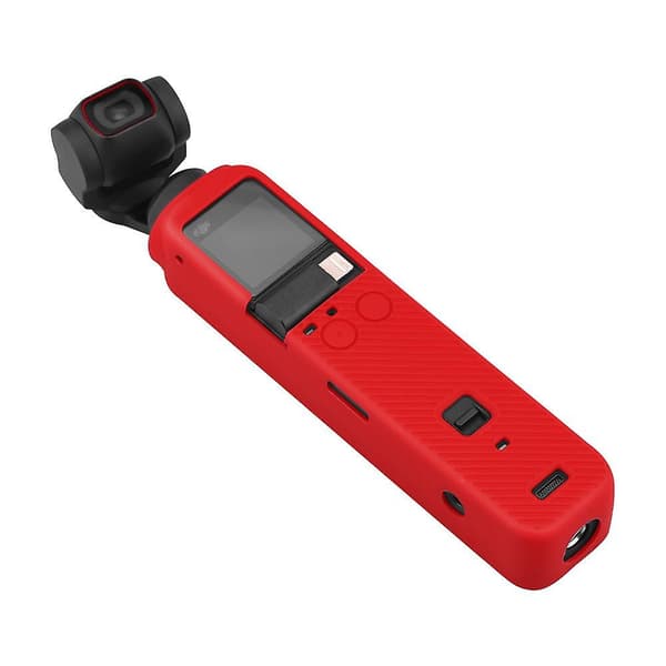 Kroppsskydd Silikonfodral med handrem för OSMO Pocket 2 Red