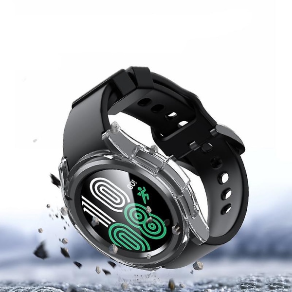 Antikollision matt watch för Samsung Galaxy Watch6 44mm, ihålig skyddsram för PC Dark Green
