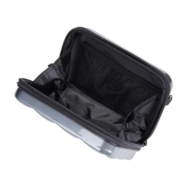 BAELLERRY N1206 ABS+PC hårt skal Kosmetikfodral Case Organizer Mini Crossbody-väska Grey