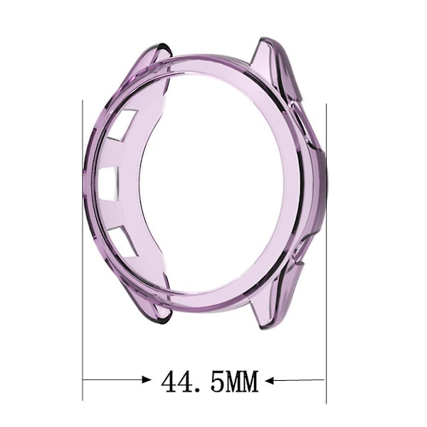 För Garmin Forerunner 265S TPU-klockfodral ihålig anti-scratch klockram Transparent Orange