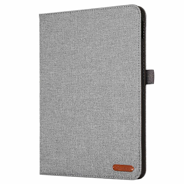 Tabletskydd i tygstruktur för iPad 10.9 (2022), Fullt skyddande PU-läderfodral med kortfack och stativ