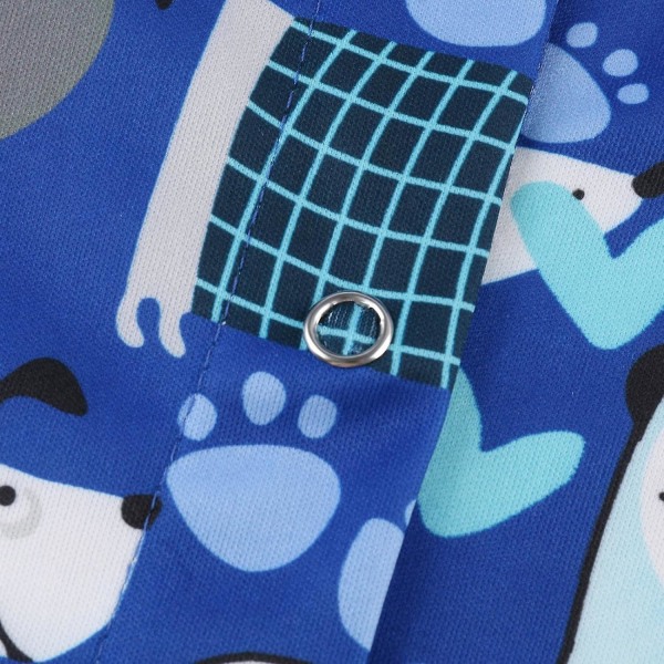 Skrubbjacka printed printed scrubjacka för kvinnor höstskrubbtröjor Xmas grafiska amningsjackor XL O