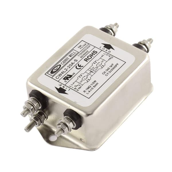 Nxtop AC 115/250V 20A CW4L2-20A-S Støjundertrykker Strøm EMI Filter