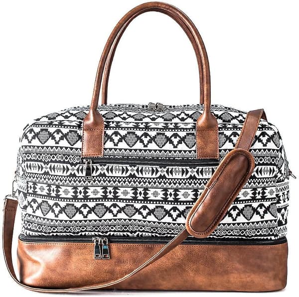 Canvas Weekender -viikonloppukassi, Yön yli -matkakassi kenkätaskulla, musta