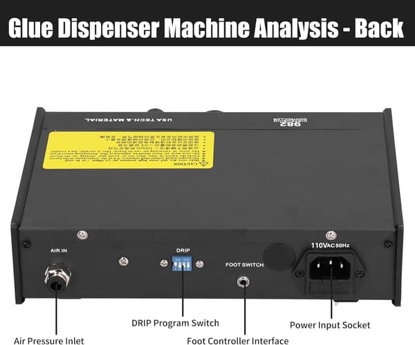 Semi-automatisk limdispenser maskine loddepasta controller limdråber lim flydende klæbemiddel dispenser timerstyret