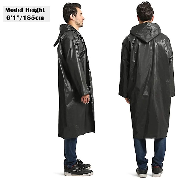 Opret Bärbara Eva Regnrockar För Vuxna, Återanvändbara Regnponchos Style 1