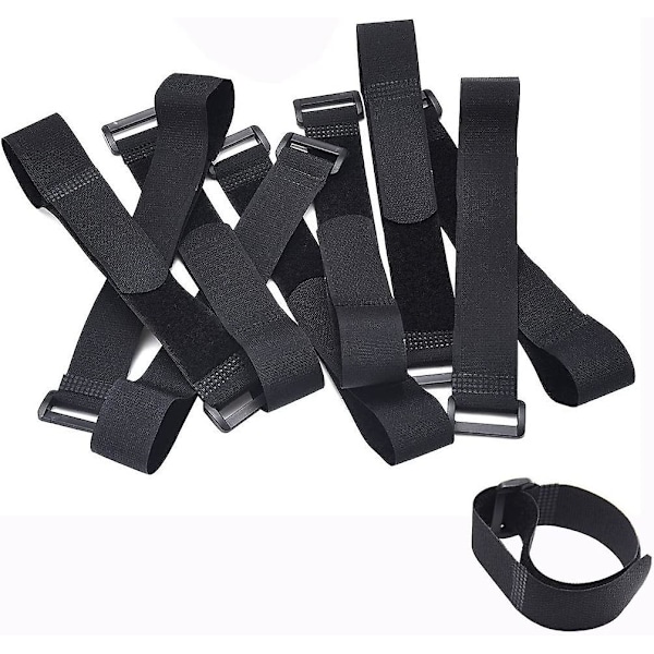 Justerbar Kabelbindare med Plastspänne (förpackning med 10) - För Organisation