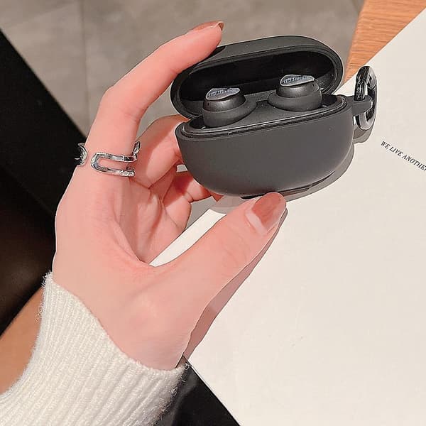 Flexibelt TPU-skyddsfodral för Redmi Buds 3 Lite Bluetooth-hörlurar Black