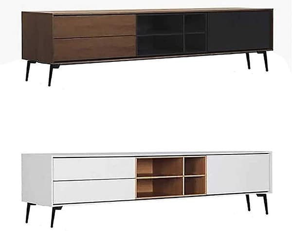 4 stk. sorte møbelfødder, Xqday 6\"/12 cm møbelfødder metal skabsfødder gør-det-selv bord gave
