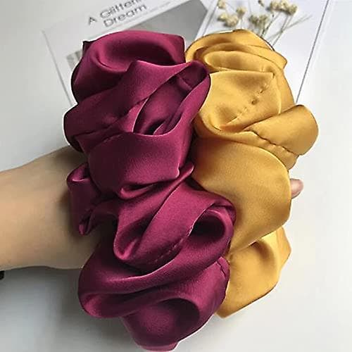 Store sateng scrunchies Oversized scrunchie Jumbo scrunchies Gigantisk scrunchie Silke Acsergery gave
