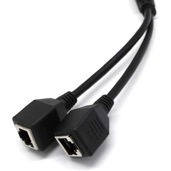 Nettverks Splitter Adapter Kabel RJ45 1 Hann til 2 Hunn Socket Porter Ethernet LAN Kabel Nettverks Splitter Adapter