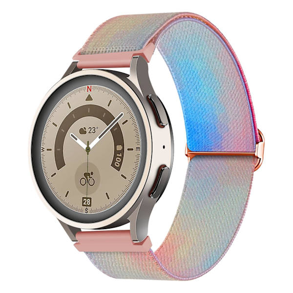 Mønstret urrem til Coros Apex Pro/Apex 46mm, 22mm nylon flettet rem udskiftning Phantom Aurora