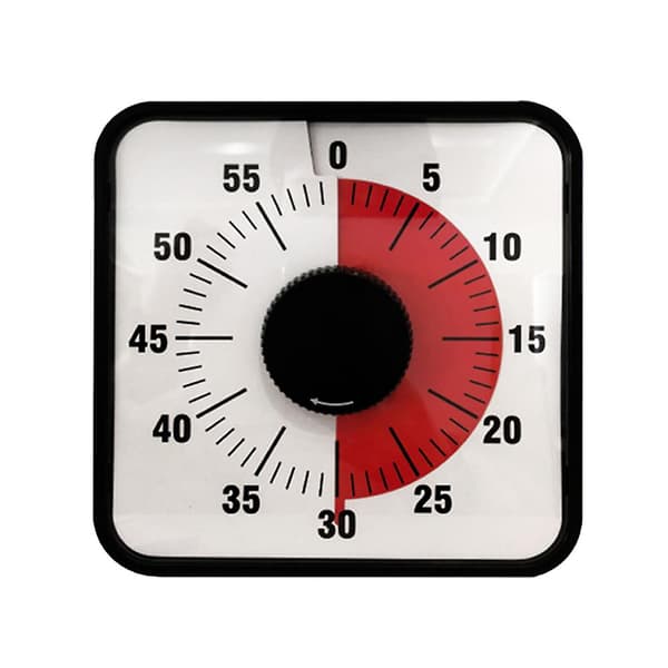 Visuell Timer 60 Minutter Tidsinnstillingssett med Støtteben Nedtellingstimer