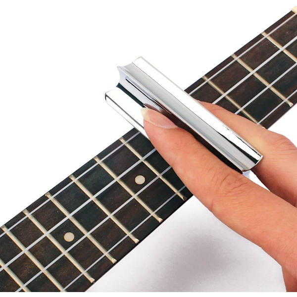Gitar Slide Tone Bar i Rustfritt Stål for Dobro, Lap Steel Gitar, Hawaiigitar, Elektrisk Gitar Tilbehør - Krom
