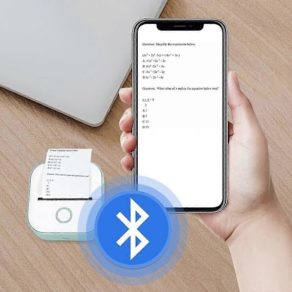 Mini Lommeprinter, 2023 Ny Blækfri Klistermærkeprinter Bluetooth Klistermærkeprinter, Bærbar Fotoprinter Lomme Termisk Printer til DIY Scrapbog (