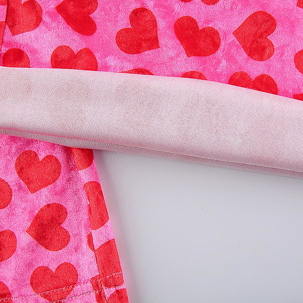 Söt rosa dragkedja upp hjärttryck huvtröja för kvinnor - Perfekt sommar/höst kofta Pink M
