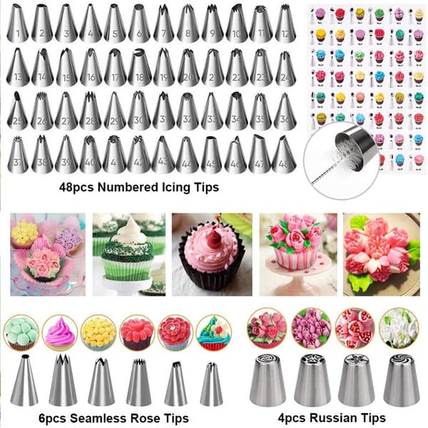 407-delers kake Dreieskive Nonstick Karbonstål Bakeform Montert Spatel skrape