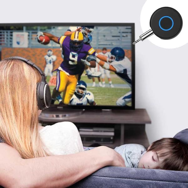 Bluetooth Aux-adapter for bil, Bluetooth 4.2-mottaker, trådløs Bluetooth-lydadapter