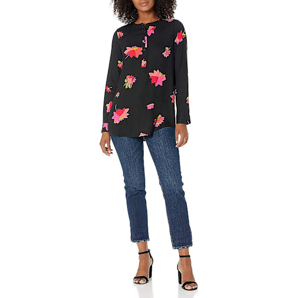 Langermet vevd bluse for kvinner Style 3 XS
