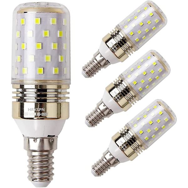 Led Majs Ljuspärla E14 12w Kandelaber Lampor 100w Ekvivalent, 1100lm, Kallt Vit 6000k, Ej Dimbar (4 Pack) [Energiklass A++]