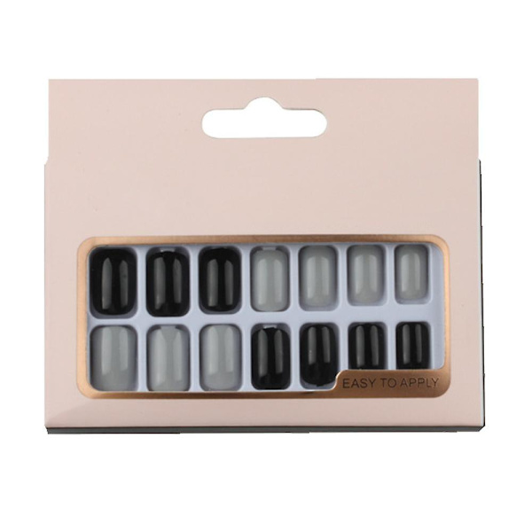 Farve Tryk-på Manicure, Solid Farve Mani style 4