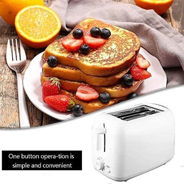 Kannettava 2 viipaleen leivänpaahdin, 800 W, 7 lämpötila-asetusta, irrotettava murutarjotin, sisäänvedettävä pyöräkiinnitys, automaattinen toast-leipäkone