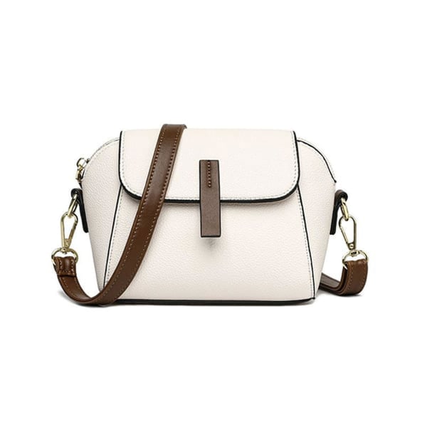 Ny Hot Lett Luksus Mykt Skinn Trendy Og Allsidig Crossbody Veske Messenger Bag For Kvinner White
