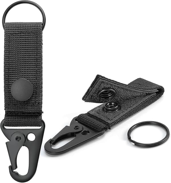 Taktisk Molle Nøglering Gear Nøgleholder Nylon Bælte Nøglering Molle Webbing Nøgleklips Spænde Til Bælter Molle Tasker